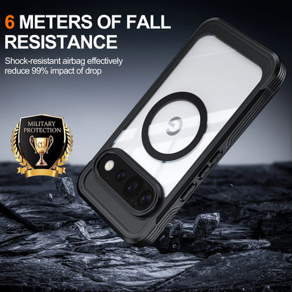 9H Tempered Glass Magnetic Phone Case, Suitable for Google Pixel 11/10/9 PRO XL All Inclusive Phone Protection Case