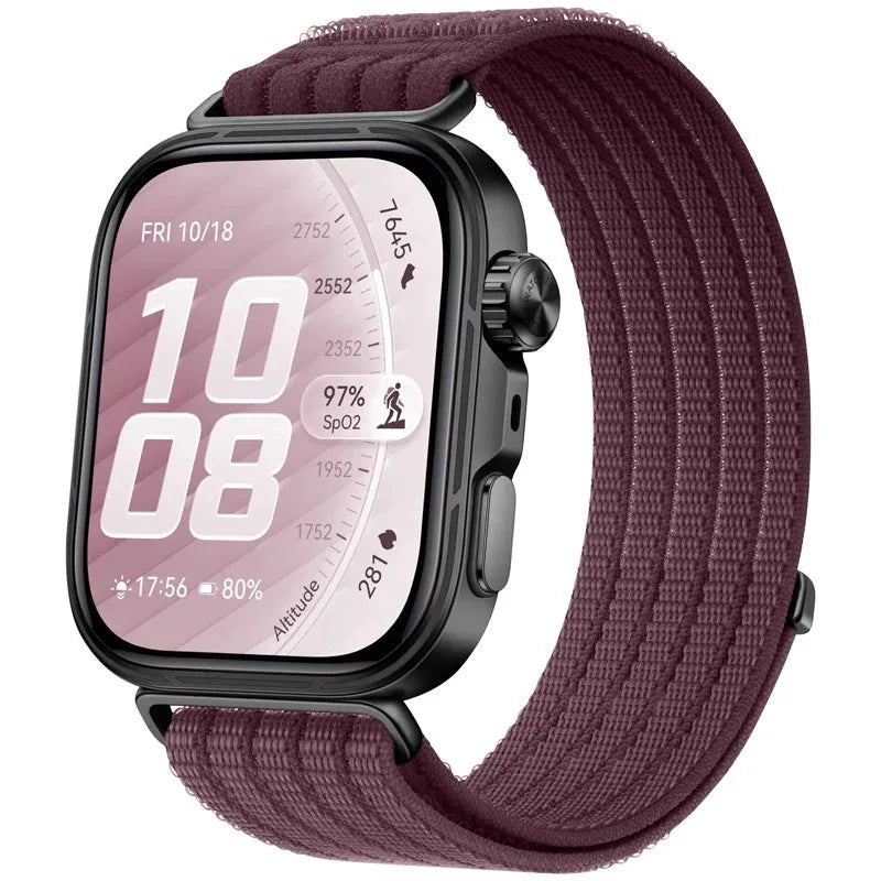 Official Nylon Braided Strap for Huawei Watch Fit 5/5 Pro Breathable Bracelet Watchband Huawei Watch Fit 4 Pro/4/3 Accessories
