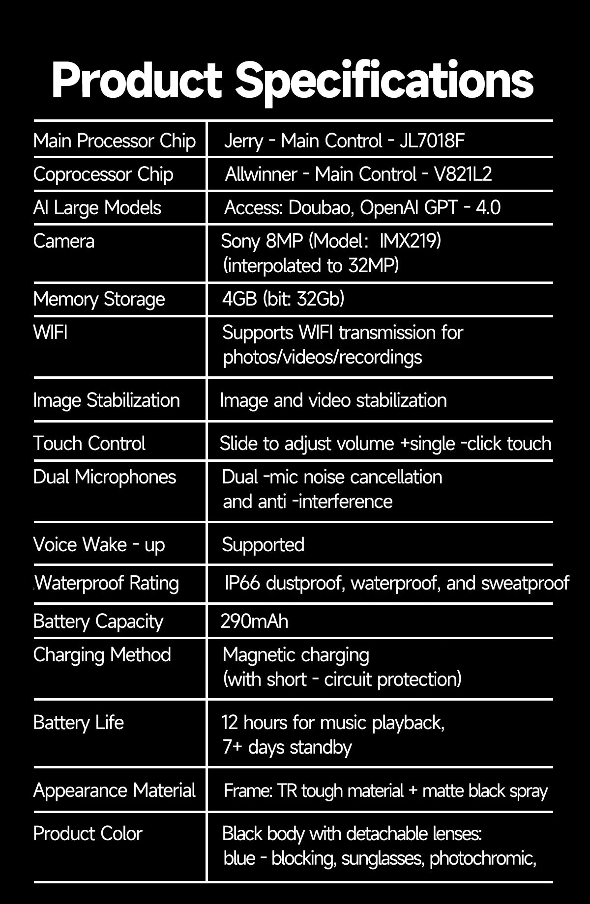 2026 New 4K HD 800W Camera Smart AI Glasses Video Photo Recognition AI Translation Chat GPT Hands-Free Calling Smart Sunglasses