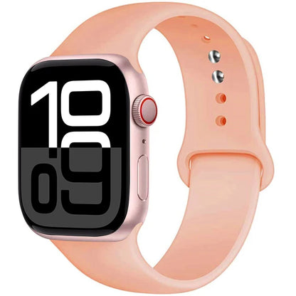 Silicone Band For Apple Watch straps 45mm 44mm 40mm 41mm 42mm-46mm sport bracelet iwatch series 8 7 6 5 SE 9 10 11 Ultra 2 49mm