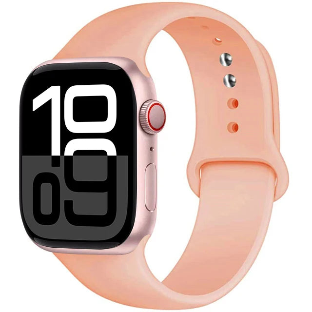 Silicone Band For Apple Watch straps 45mm 44mm 40mm 41mm 42mm-46mm sport bracelet iwatch series 8 7 6 5 SE 9 10 11 Ultra 2 49mm