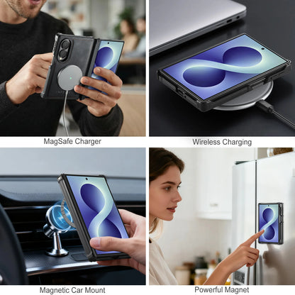 Galaxy Z Fold8 2 In1 Detachable Flip Cover Leather Wallet Case For Samsung Galaxy Z Fold 8 Magnet Card Slots Holder Wallet