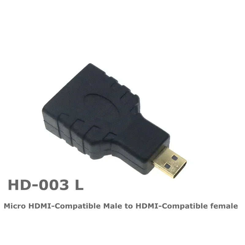 HD adapter Micro Mini HDMI-compatible 90 degree right-angle adapter HDMI 270 degree HDMI male to female HDMI elbow connector