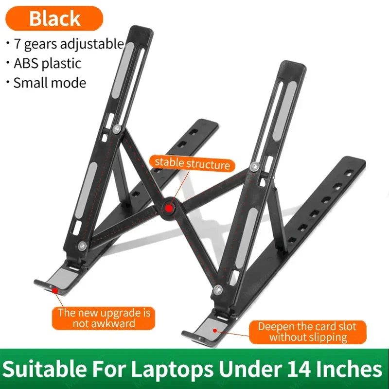 Portable Foldable Notebook Stand Adjustable Laptop Holder Computer Monitor Holder For Macbook Air iPad Tablets Base Accessories
