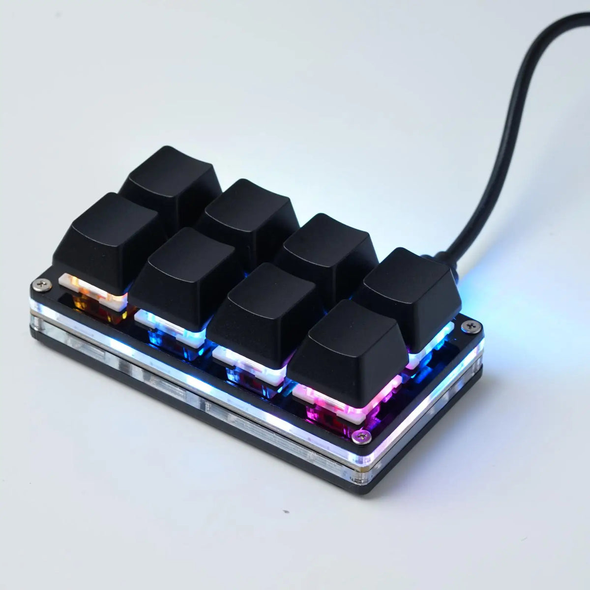 USB Programming Macro Custom Mechanical Keyboard RGB 24/16/12/9/8/4/3/2 Key Copy and Paste DIY Gaming Mini Keypad Macropad