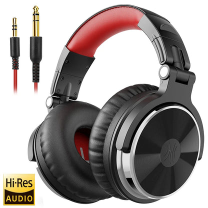 Oneodio Pro 10 Wired Headphones Over Ear Hi-Res Audio Wired Headset With Microphone Studio DJ Stereo Headphones 3.5mm/6.35mm