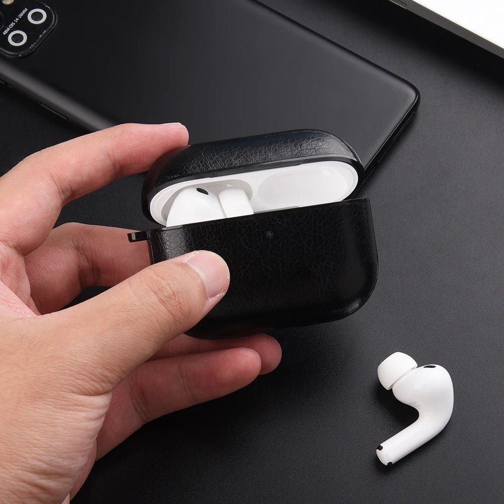 Leather PU Earphone Cover For AirPods Pro 3 2025 Case For AirPods Pro 2 2nd Pro2 Cases For AirPods 5 4 3 2 Funda Headphone Coque