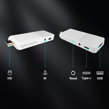 S13 Air Smart TV Stick Android 14 Rockchip RK3518, 2.4G&5G WiFi6 Dual Band, 2GB 16GB ROM 4K HDR Bluetooth Voice Remote Control