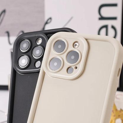Soft Silicone Case For iPhone 17 16 15 14 11 13 12 Pro Max 17 Air 16e Mini Shockproof PhoneCover For iPhone X XR XS Max 7 8 Plus