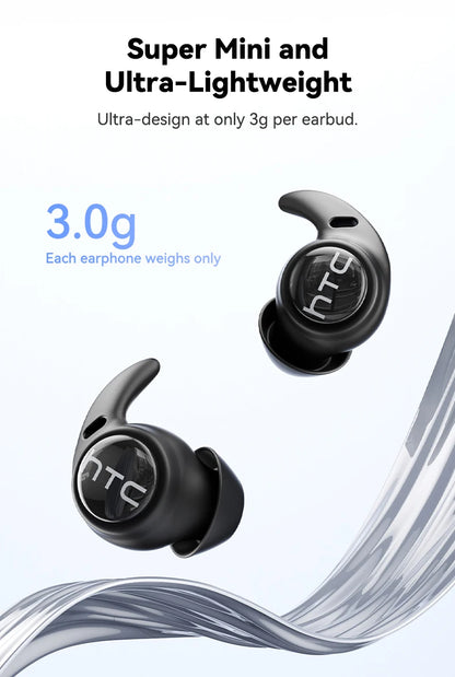 Sleeping Earphones HTC NE76 AI Translation Earbuds Wireless Bluetooth Noise Reduction HIFI Music Stereo Sound Headphones