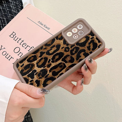 Leopard Pattern Case For Samsung Galaxy S25 Ultra Case Samsung S26 Ultra S24 FE S25 Plus S23 S22 S21 S20 FE A73 5G Cases Cover