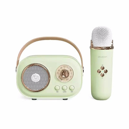 Karaoke Portable Wireless Bluetooth Speaker With Microphone Machine Radio FM Caixa De Som Mini Sound Box Music Small Column Mp3