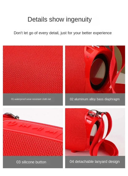Wireless Subwoofer Portable Bluetooth Speaker Radio FM Waterproof Sound Box Music Caixa De Som Coluna Blootooth Bass Hifi Bocina