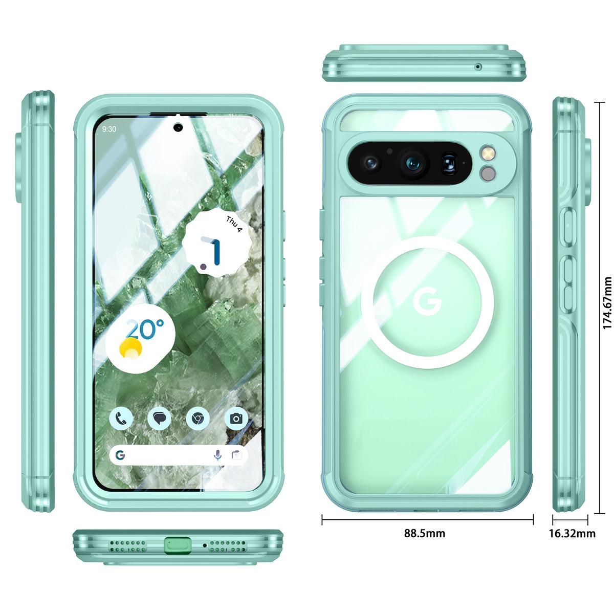 Shellbox Suitable for Google Pixel 10 Pro XL Pixel 8PRO/9A 9PRO XL All Inclusive Phone Case, Anti Drop, Armored Appearance