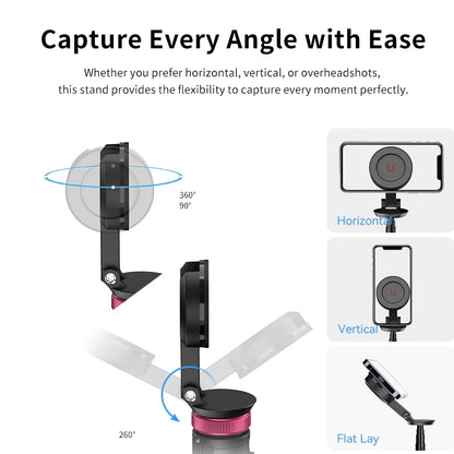 Ulanzi MT-84 Portable Bluetooth Selfie Stick Smartphone Tripod Quick Release With Wireless Bluetooth Controller For iPhone 15 14