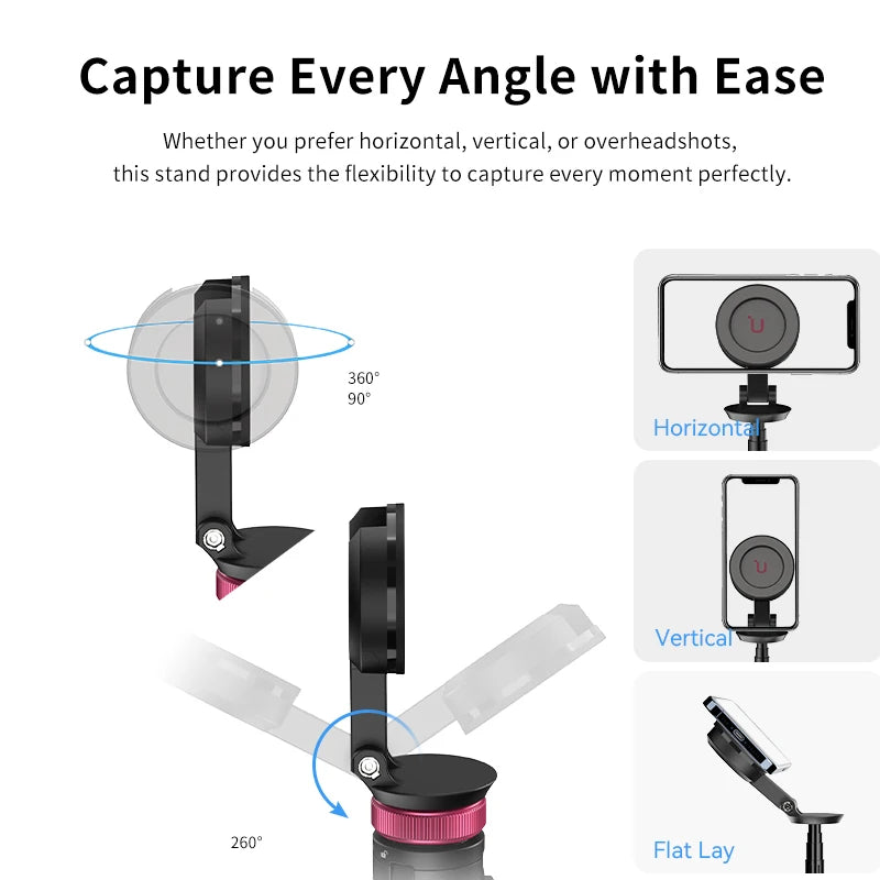 Ulanzi MT-84 Portable Bluetooth Selfie Stick Smartphone Tripod Quick Release With Wireless Bluetooth Controller For iPhone 15 14