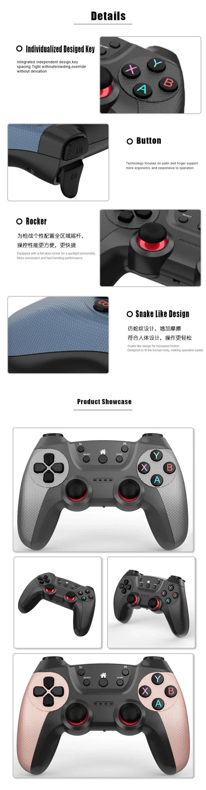 Phone Mobile Control Wireless For Android Cell PC TV Box Gamepad Cellphone Gaming Controller Video Game Pad Mando Gamer Joystick