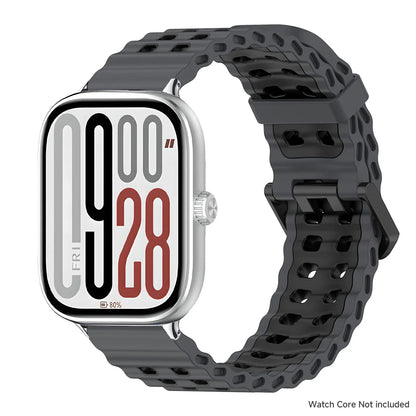 Soft Silicone Strap for Redmi Watch 6 5 4 Sports Two Tone Wristband for Xiaomi Mi Band 8 9 Pro Adjustable Rubber Wristband