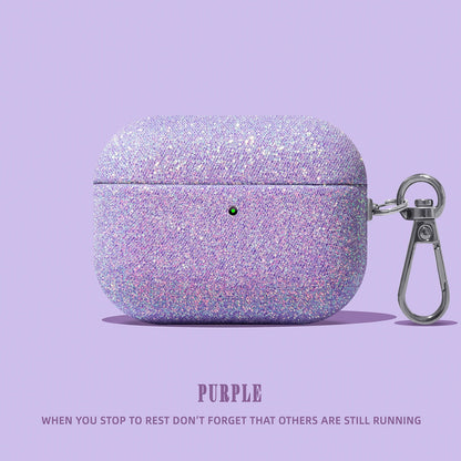 For Airpod Pro3  Pro2  Fashion Silver Glitter Headphone Case for Apple Airpods 4 3 2 Pro Cover Silicone Headset Cases  Funda