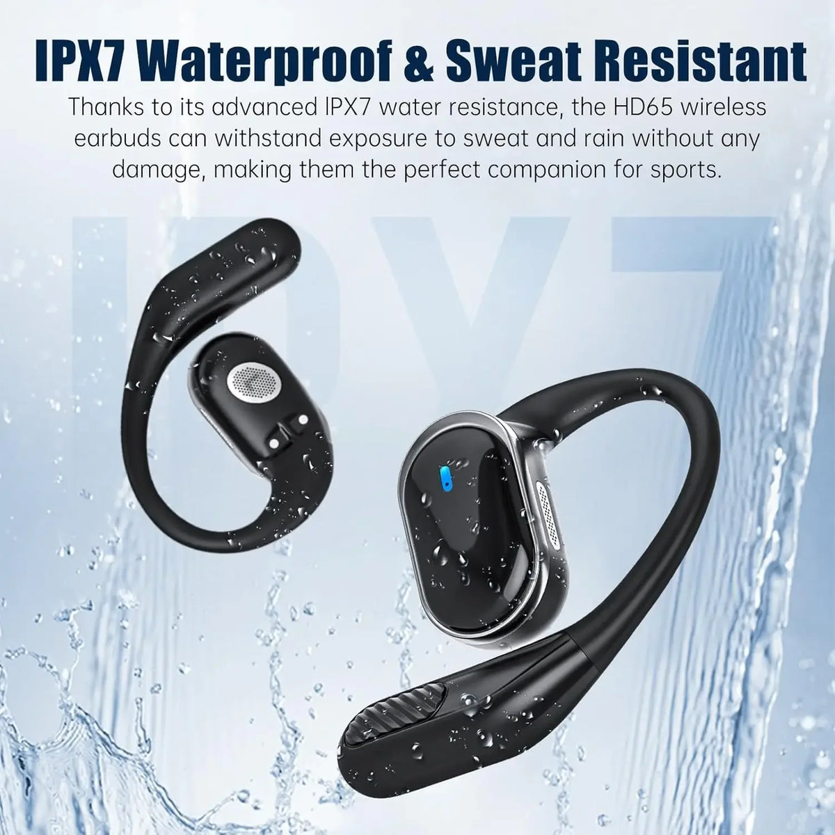 Touch Control TWS Earbuds for Sport,Open Ear,OWS Earphones,Wireless Headphones,HiFi Sound Headset,9 Hours Playback,Bluetooth 6.0
