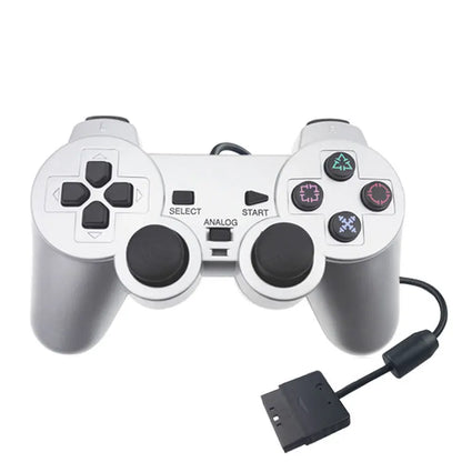 For PS2 Wired Controller For PS2 Gamepad Mando Joystick For Play Station 2 Game Controller Gaming Accessories With Dual Motors