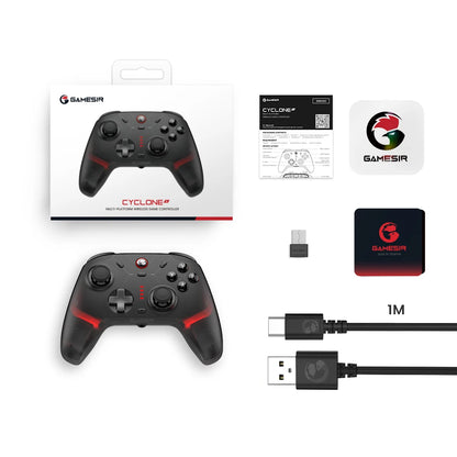 GameSir Cyclone 2 Wireless Pro Controller, Hall Effect Joysticks, Bluetooth Gamepad for Nintendo Switch, iPhone, Android & PC
