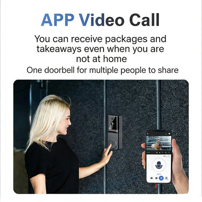 M16 M9 WiFi Wireless Video Doorbell Two-Way Intercom Infrared Night Vision Mobile APP Remote Control Home Surveillance Door Bell