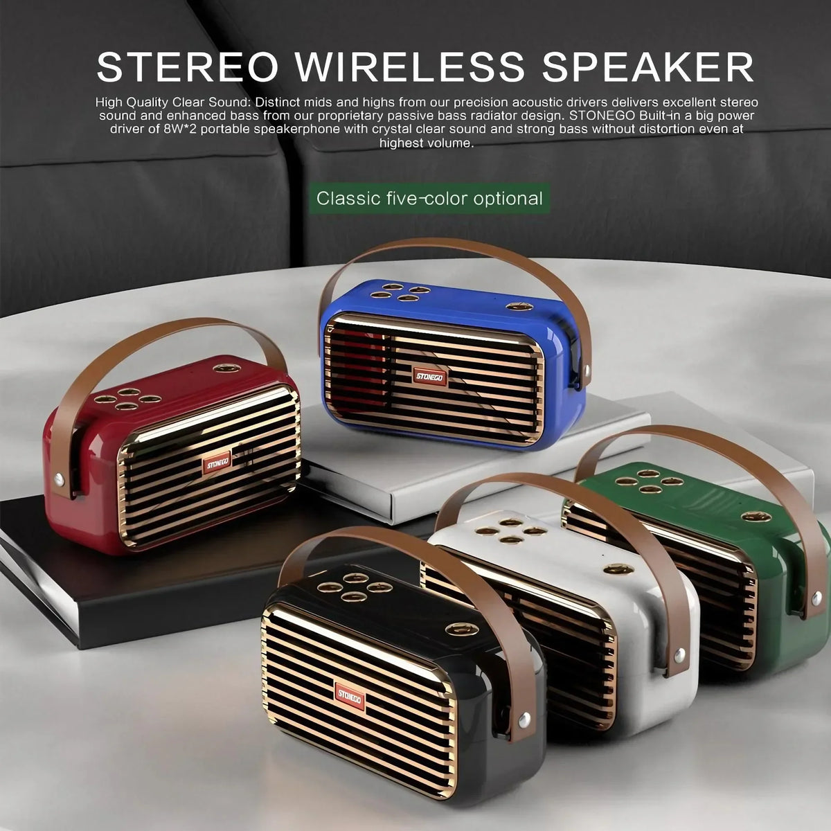 Bluetooth Speaker 16W Portable Wireless Outdoor TWS Stereo Bass Speaker Bluetooth 5.0 Travel MP3 Player Speaker With Hands-Free Calling Mic Support TF Card AUX IPX5 Waterproof Loudspeaker For Camping Party Home Shower Hiking