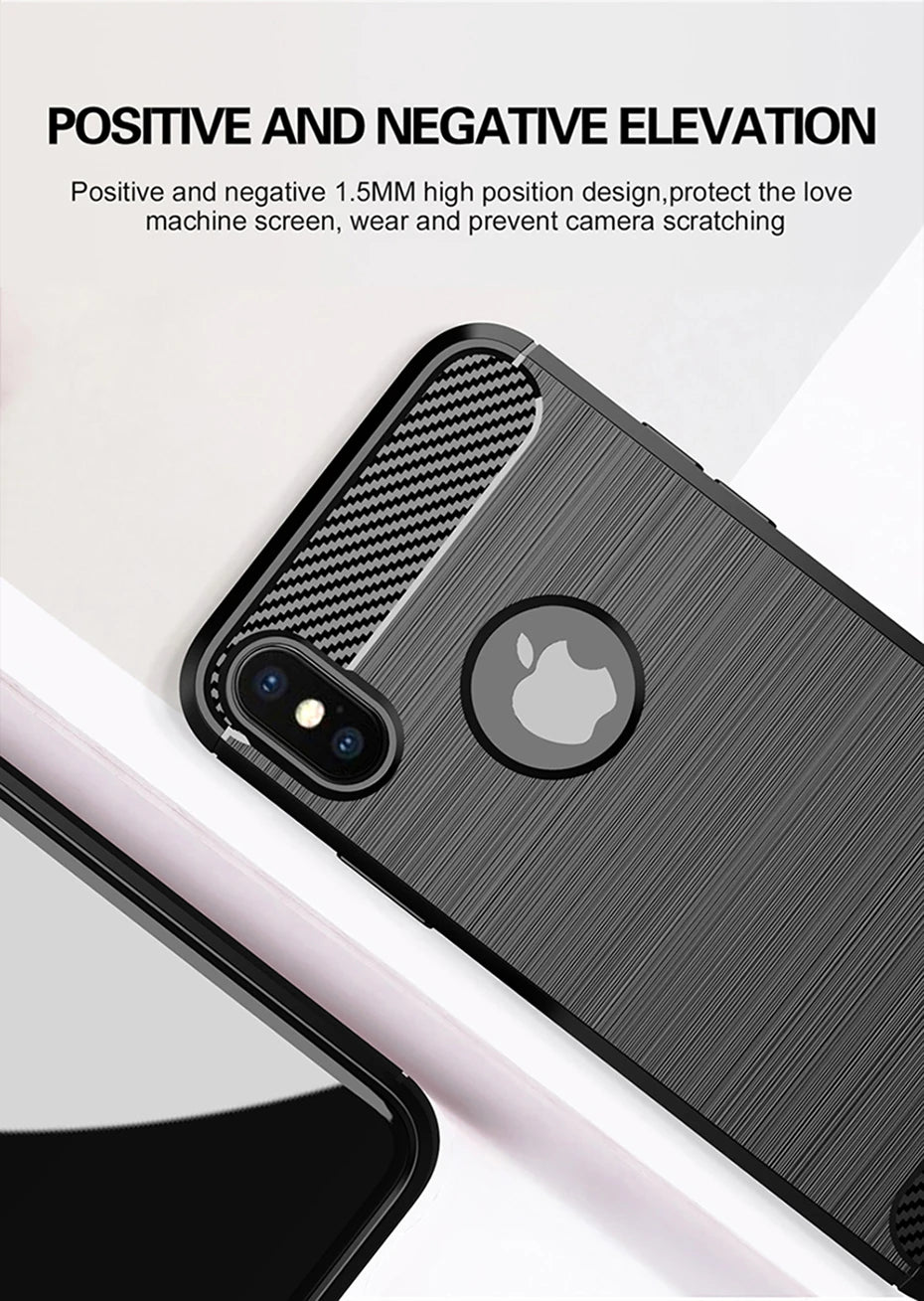Luxury Shockproof Case For iPhone XS MAX X XR 10 7 8 Plus SE 2020 2022 SE2 SE3 7plus 8plus I Phone Back Cover Woman Man Black
