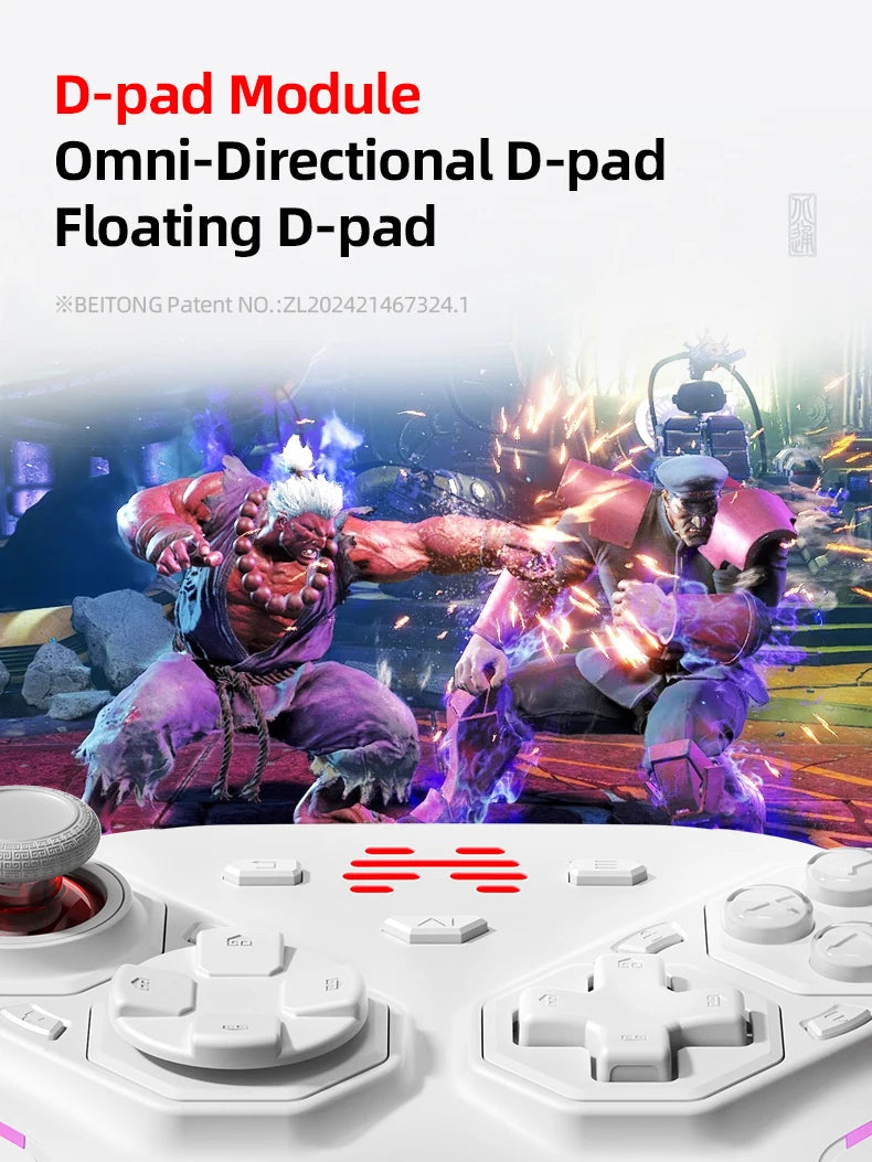 BEITONG PANGU Modular Wireless Controller, DIY Layout, Tool-Free Swap, TMR Joystick, for Switch/PC/Android/iOS