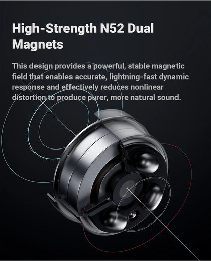 Fosi Audio IM4 Hifi Wired Earphones Open-Back Dynamic Drivers IEM Headphones For Music Monitoring Gaming Earbuds