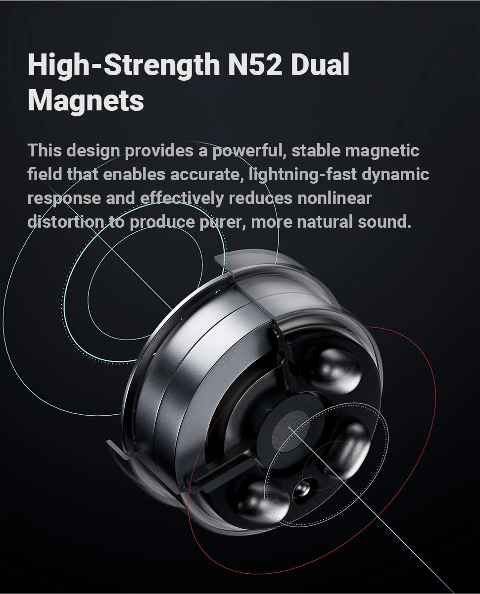 Fosi Audio IM4 Hifi Wired Earphones Open-Back Dynamic Drivers IEM Headphones For Music Monitoring Gaming Earbuds
