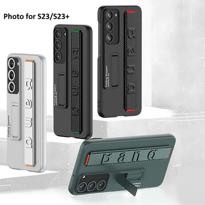 Finger Hand Grip Band Belt Strap Case For Samsung Galaxy S22 S23 S24 S25 Ultra Plus Elastic Band Shell