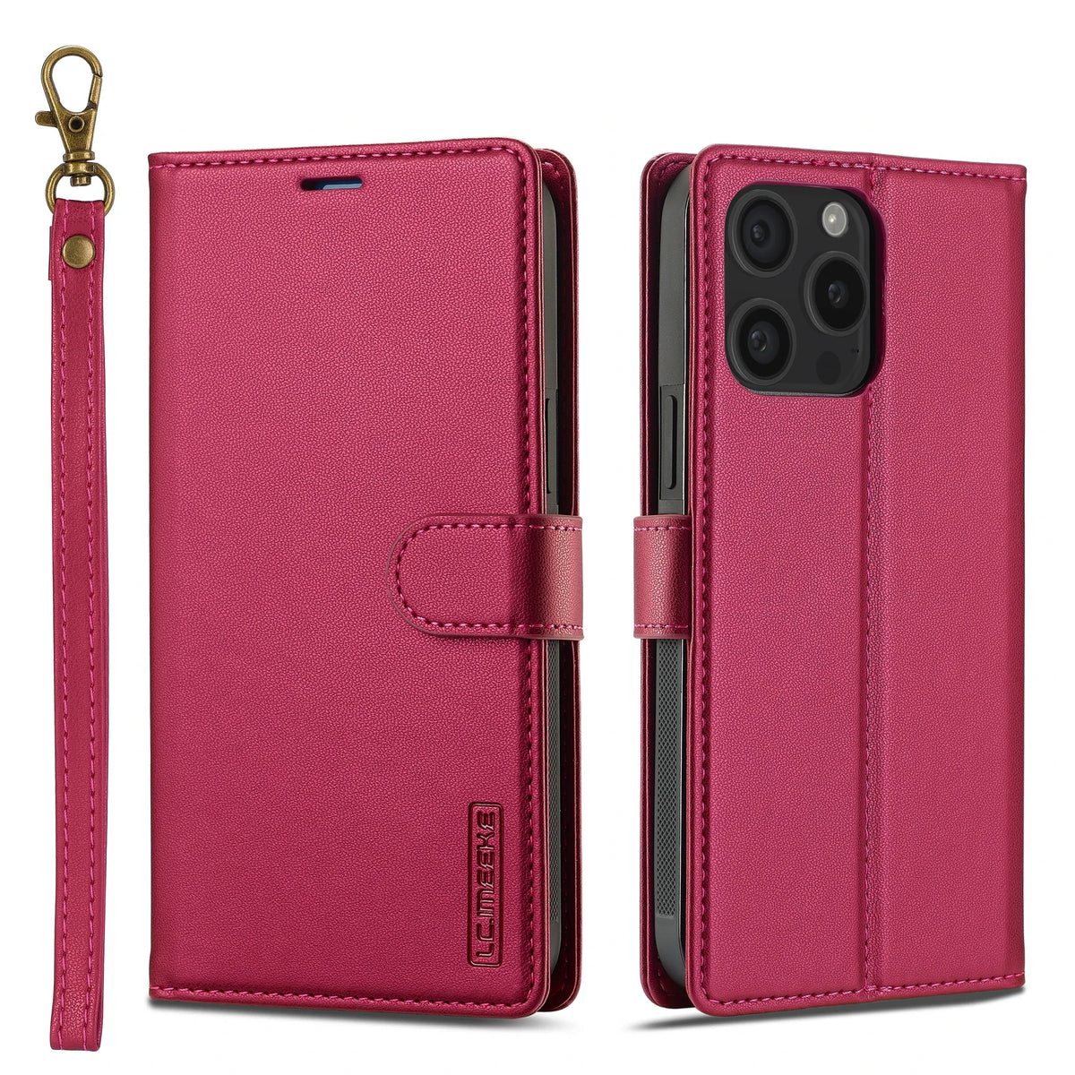 2 in 1 Removable Flip Leather Case For iPhone 18 17 16 Pro Max Air 15 14 13 12 11 Pro X Max XR 7 8 Plus SE Magnetic Wallet Cover