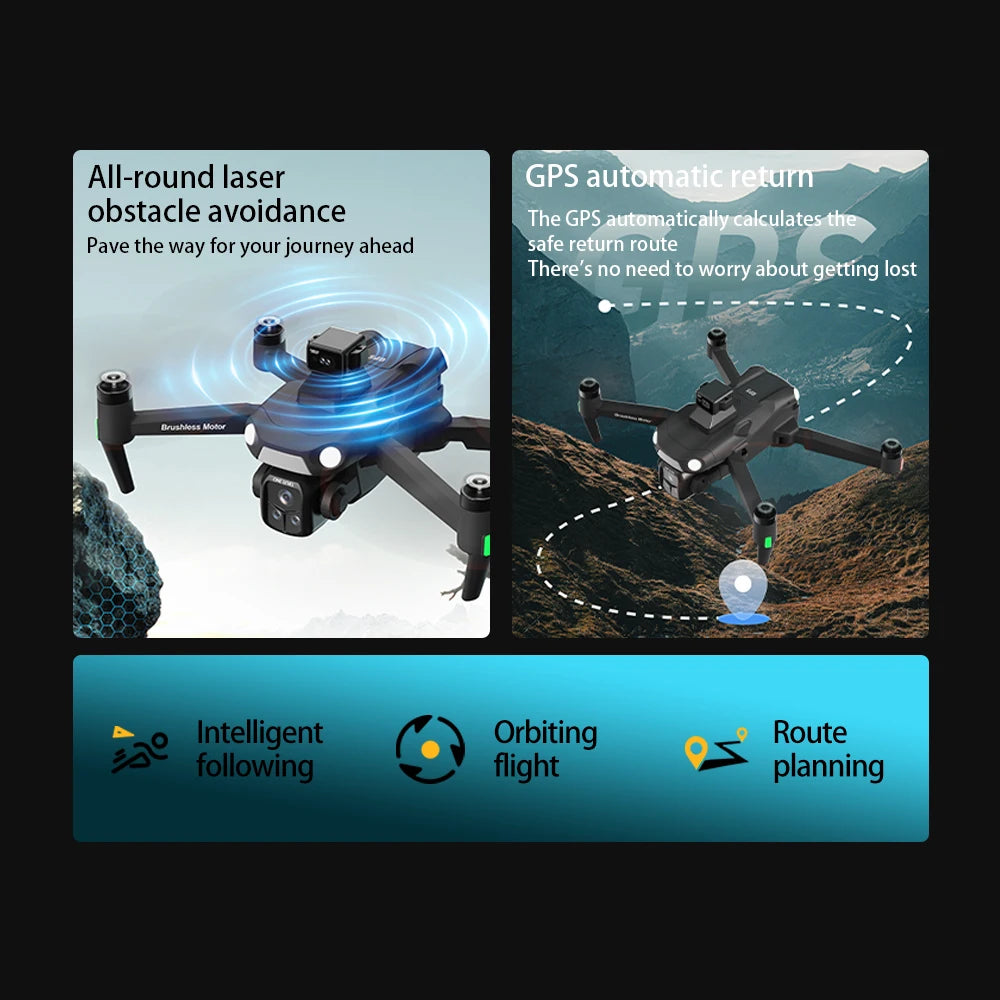 Original A1R 3S GPS Drone 8K Profesional Brushless Laser obstacle avoidance Aerial Optical Foldable Quadcopter Mini 4K Dron