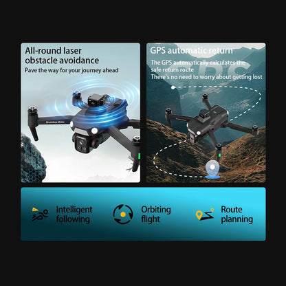 Original A1R 3S GPS Drone 8K Profesional Brushless Laser obstacle avoidance Aerial Optical Foldable Quadcopter Mini 4K Dron
