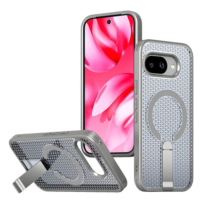 Magnetic Bracket Cooling Shockproof Phone Case For Google Pixel 10 9 Pro XL 10A 9A Mesh Ventilation Wireless Charging Phone Case