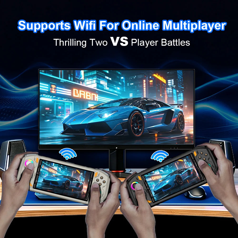 AISLPC RG52 MINI Handheld Game Console 5.5" IPS Screen 2.4 WIFI 22000+Games RK3562 Chip Dual System Portable Pocket Video Player