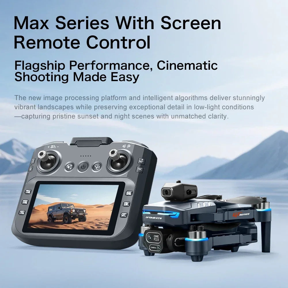 For Genuine GT8 Drone 4K Professional Dual Camera FPV GPS Brushless Motor Optical Flow Hovering Folding Quadcopter 4k 8K RC Dron