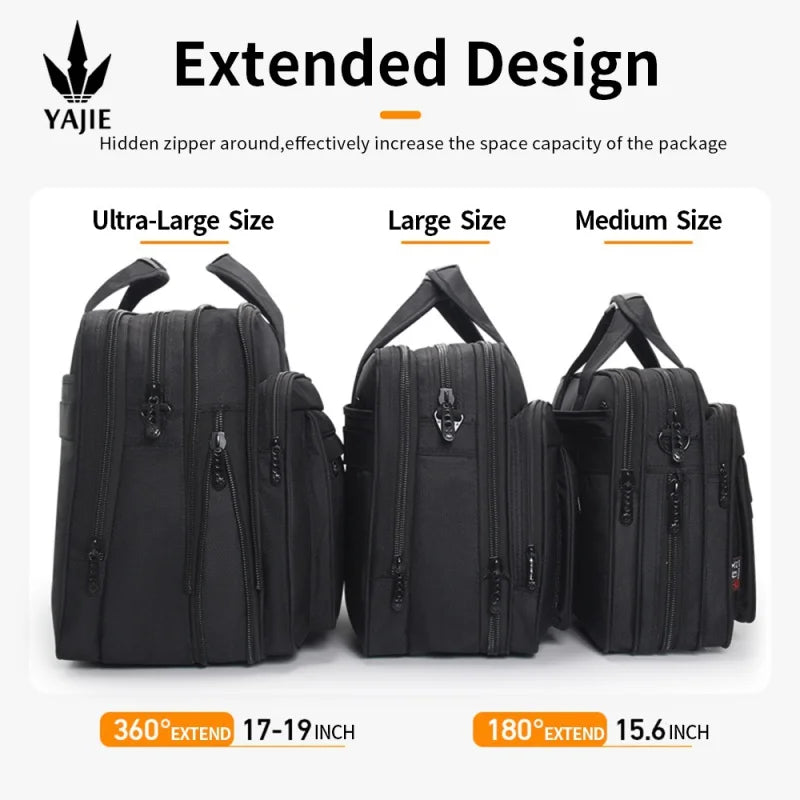 Large Capacity Briefcase Bag Men Business Bag 15.6 inch 17" 19" Laptop Bag Shoulder Bags Canvas Handbags Notebook Bag messenger