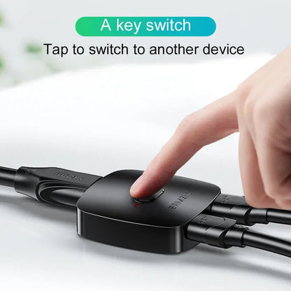 SAMZHE HDMI-compatible Splitter 4K HDMI-compatible Switch Bi-Direction Adapter HDMI Switcher 2 in 1 out for Laptop PC