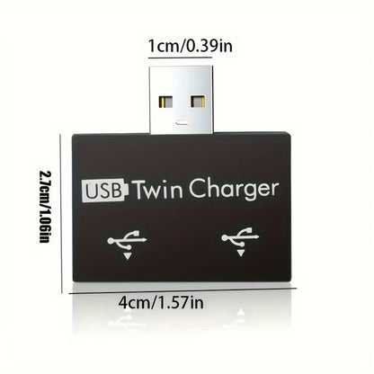 USB 2.0 HUB 1 To 2 Port High Speed Mini Splitter Adapter For Laptop U Disk Card Reader Mouse Keyboard Phone Charging Accessories