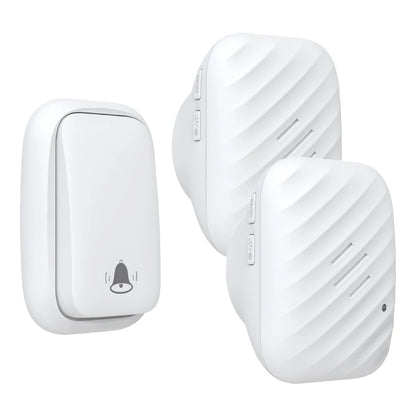 New Long-Range Self Powered Wireless Door Bell No Battery Waterproof 60 Ringtones Kinetic Doorbell EU US UK Plugs Optional