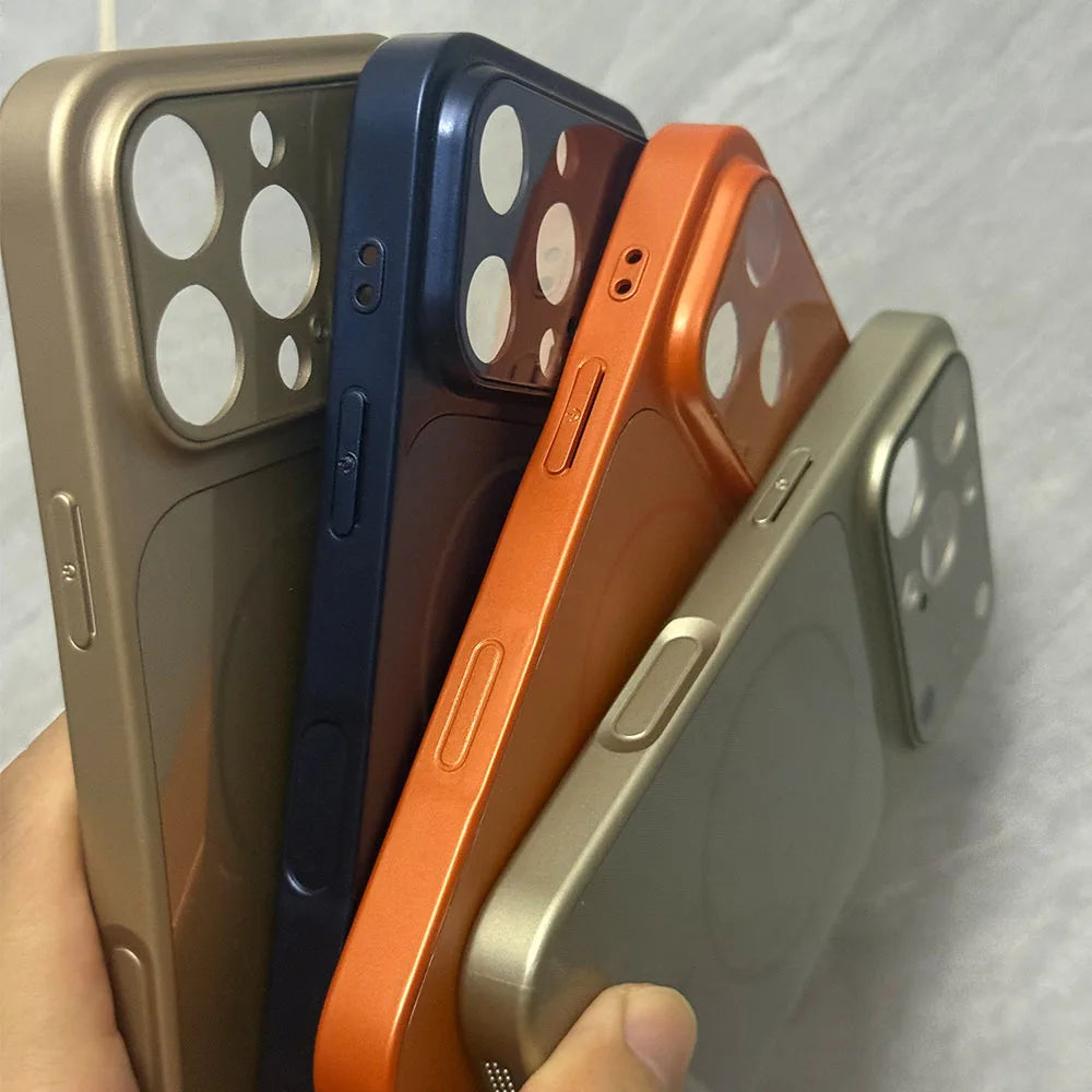 Luxury Case Transform Look To 17 18 Pro Max Cover For Iphone 16 Pro 15 14 13 Change To 17 Pro Magnetic Fundas For Magsafe