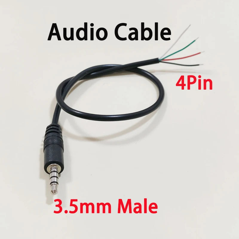 1PC 2.5mm 3.5mm Mono Stereo Male Female Plug Jack Connector 2/3/4Pin AUX Extension Wire DIY Audio Earphone Mic Repair Cable