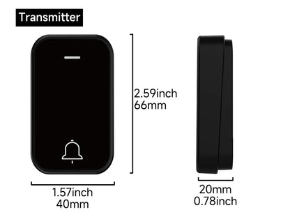 Acrylic Decoration Does Not Require Batteries Kinetic Energy Door Bell Household Waterproof Wireless Electronic Doorbell