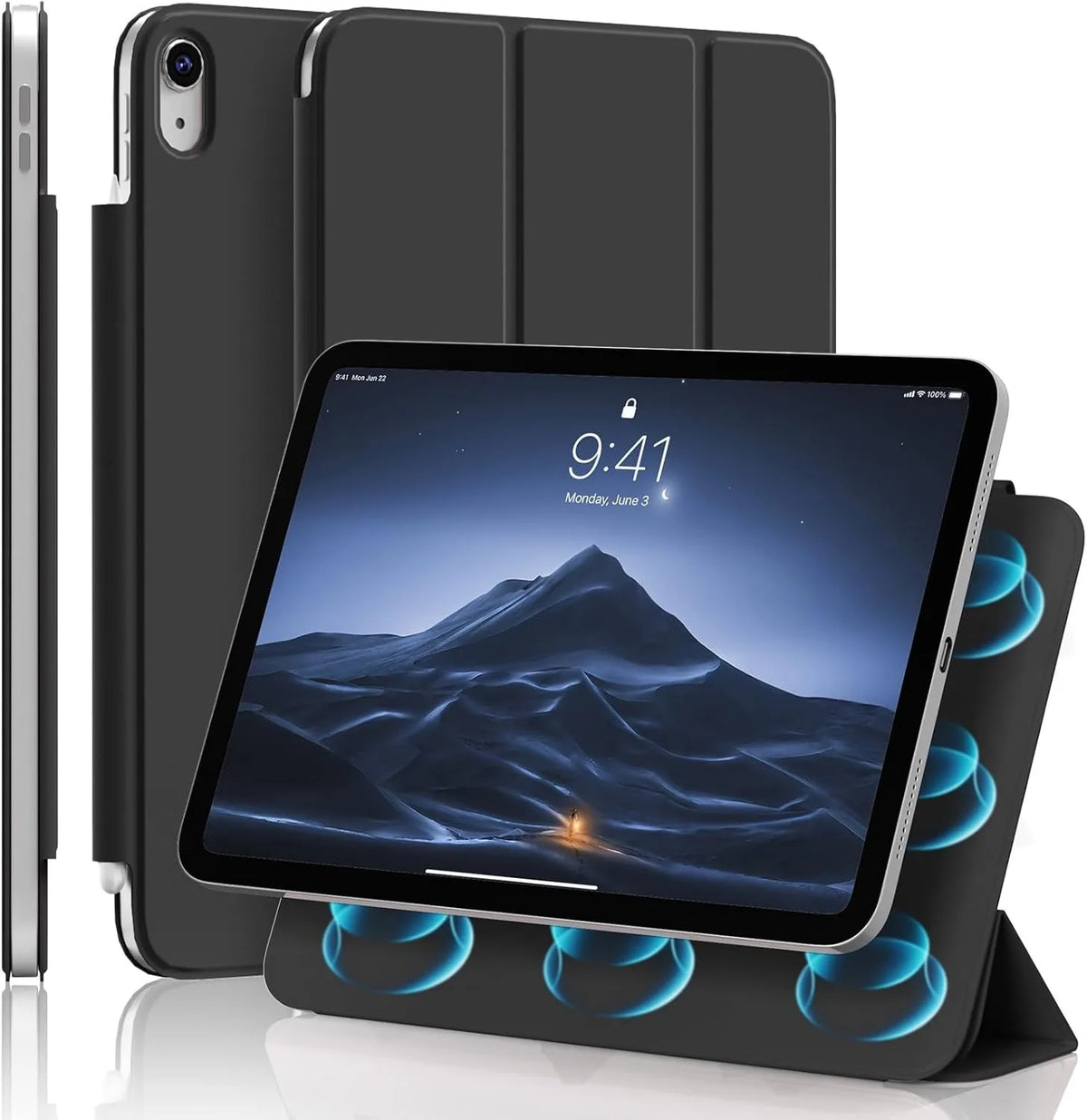 ZOYU for iPad A16 10/11th Ultra-Slim & Light, Strong Magnetic Attachment Case, iPad Pro 11 12.9 Air 4/5th 11/13 Mini 6/7th Cover