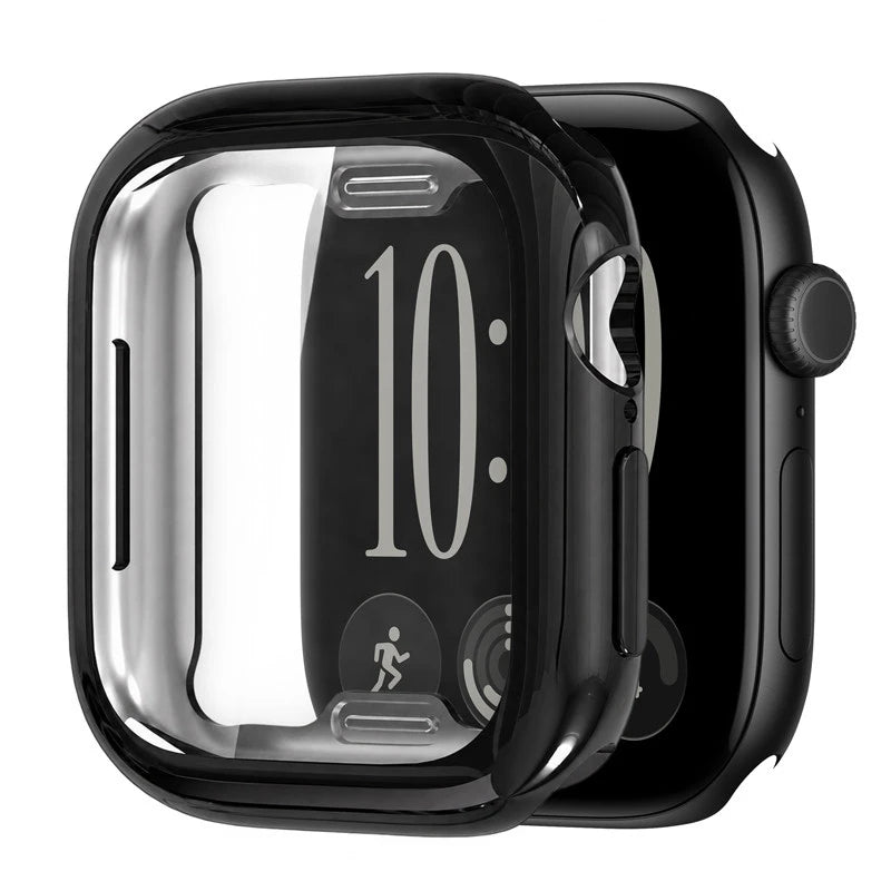 Screen Protector for Apple Watch 41mm 44mm 40mm 45mm 46mm 42mm TPU Full Cover bumper Case iWatch Series 12 11 10 9 8 7 SE 6 5