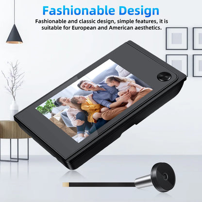 Awapow 3.5 Inch Doorbell Peephole Viewer Digital Door Camera 120° LCD 2 Million HD Pixels Cat Eye Door Bell Outdoor Monitor