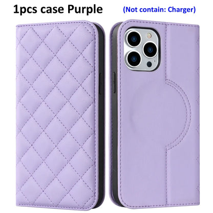 For Magsafe Wallet Leather Flip Case For iPhone 12 13 14 15 16 Pro Max mini Magnetic Wireless Charging Book Folio Cover